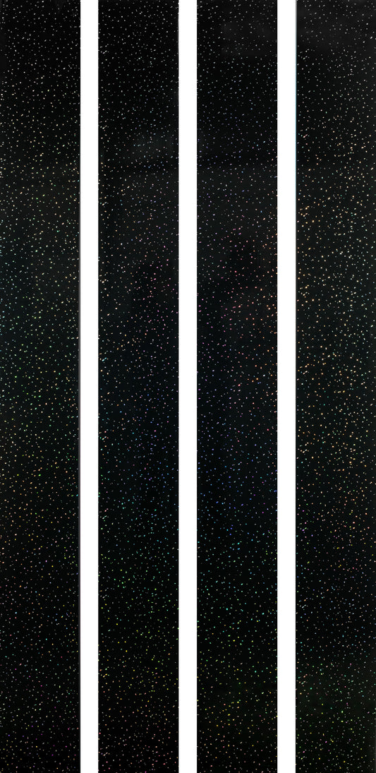 250mm x 2.6m Black Sparkle (Pack of 4)
