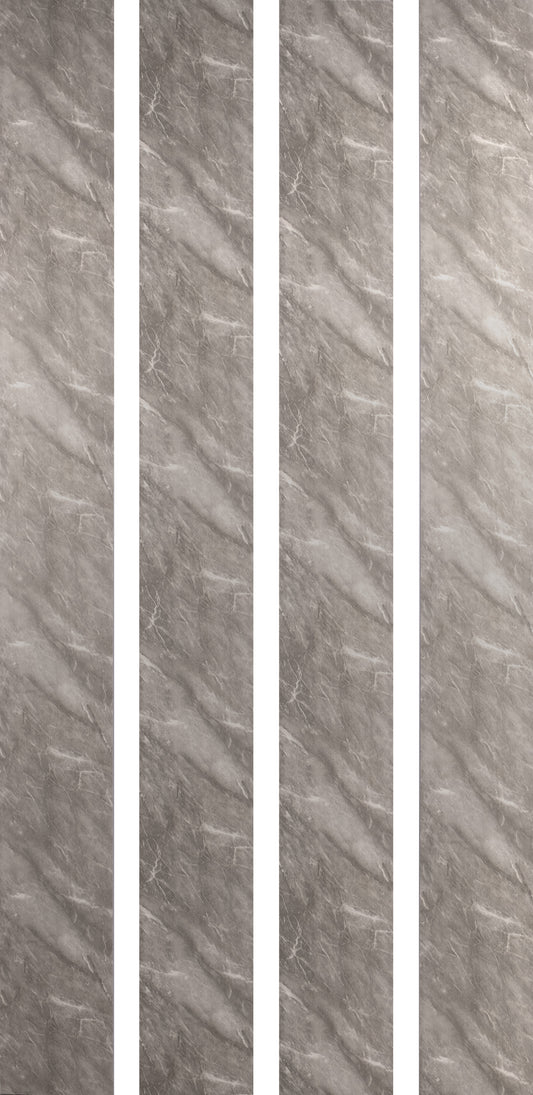 250mm x 2.6m Dark Grey Marble (Pack of 4)