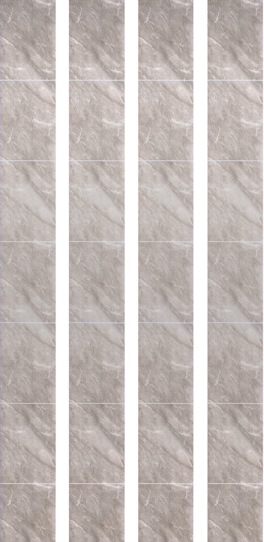 250mm x 2.7m Dark Grey Marble Tile (Pack of 4)