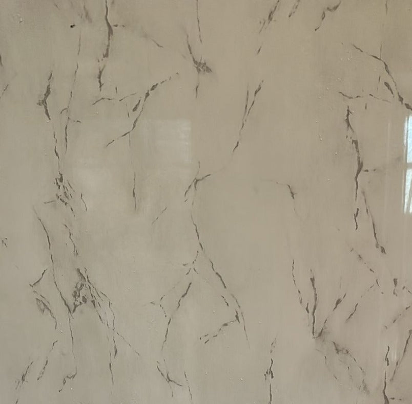 1m x 2.4m White Granite Marble Gloss