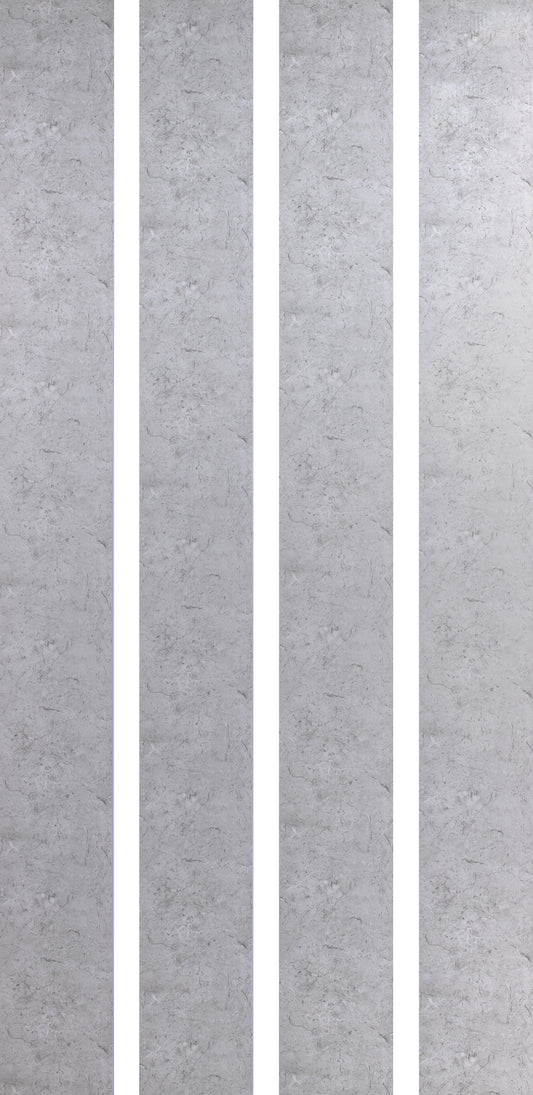 250mm x 2.6m Grey Stone (Pack of 4)