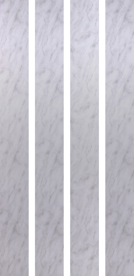 250mm x 2.6m Light Grey Marble (Pack of 4)