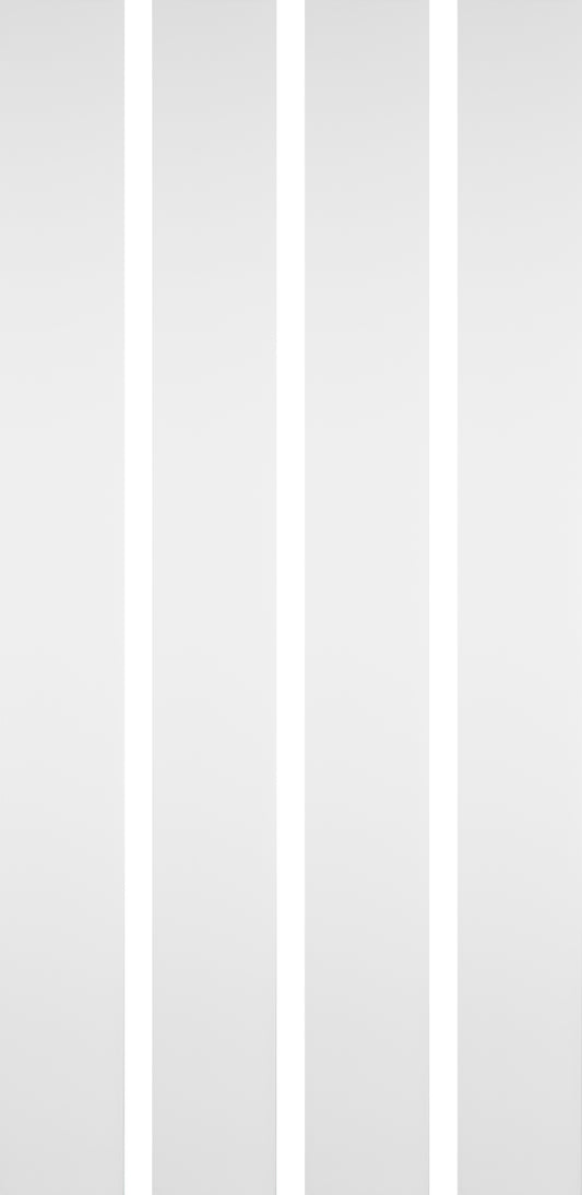 250mm x 2.6m White High Gloss (Pack of 4)