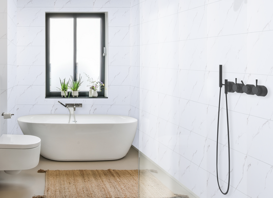 600mm x 2.4m Carrara Marble Tile