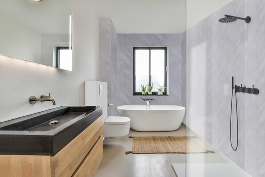 1m x 2.4m Grey Marble