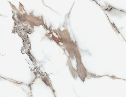 1m x 2.4m Bronze Carrara Marble