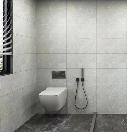 600mm x 2.4m Light Grey Stone Tile