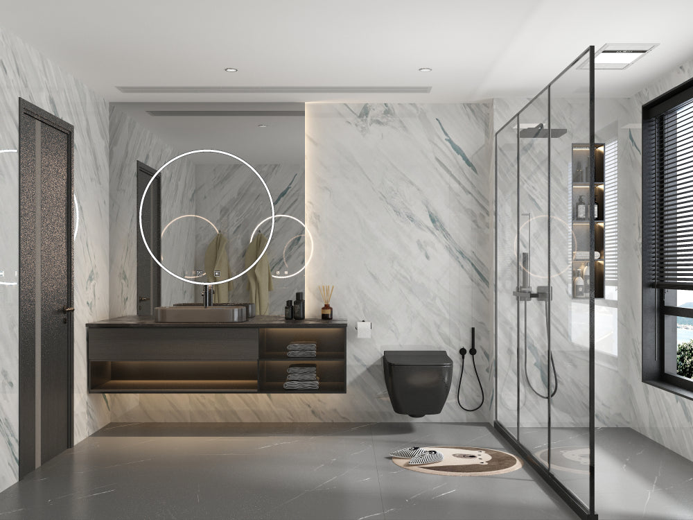 1m x 2.4m Oceanic Marble