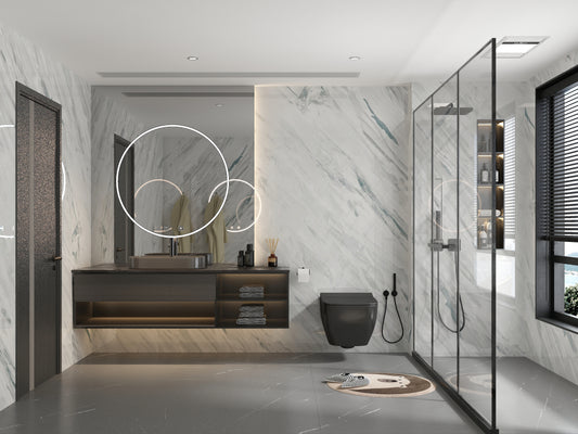 1m x 2.4m Oceanic Marble