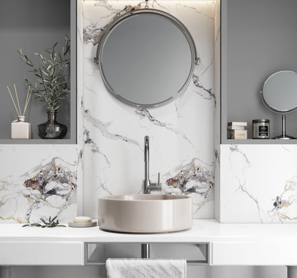 1m x 2.4m Onyx Carrara Marble