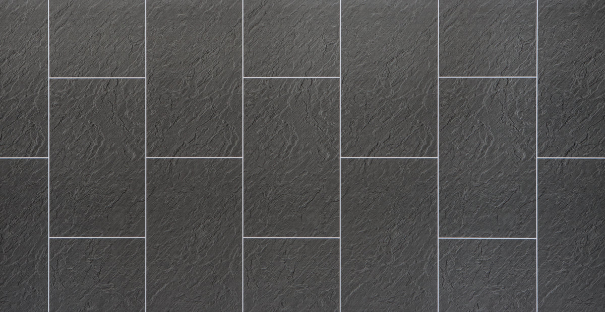 1m x 2.4m Grout Line Riven Slate Tile – SV Panels