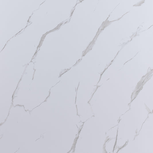 1m x 2.4m White Marble Matt