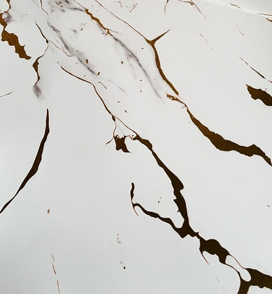 1m x 2.4m Golden Metallic Marble