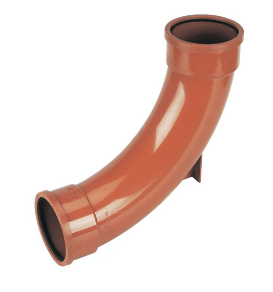 110mm Double Socket Rest Bend 90 Degree