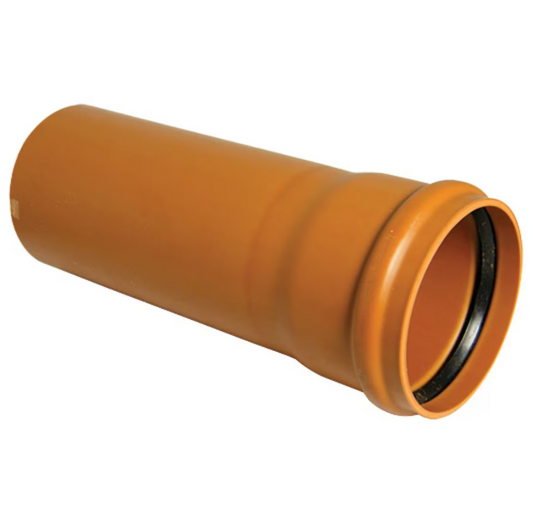 110mm Single Socket Underground Pipe